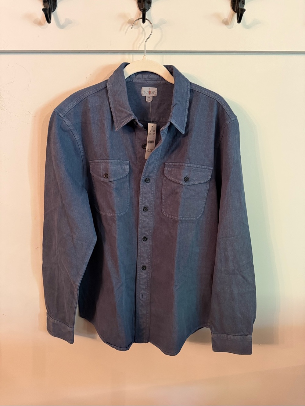 J. Crew Men's Herringbone Work Shirt Shirt